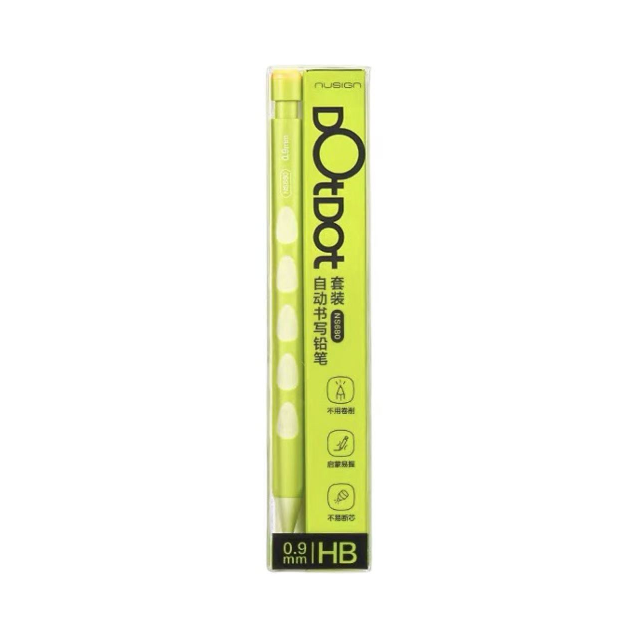 NUSIGN Dot Dot Mechanical Pencil 0.9mm Set – Green