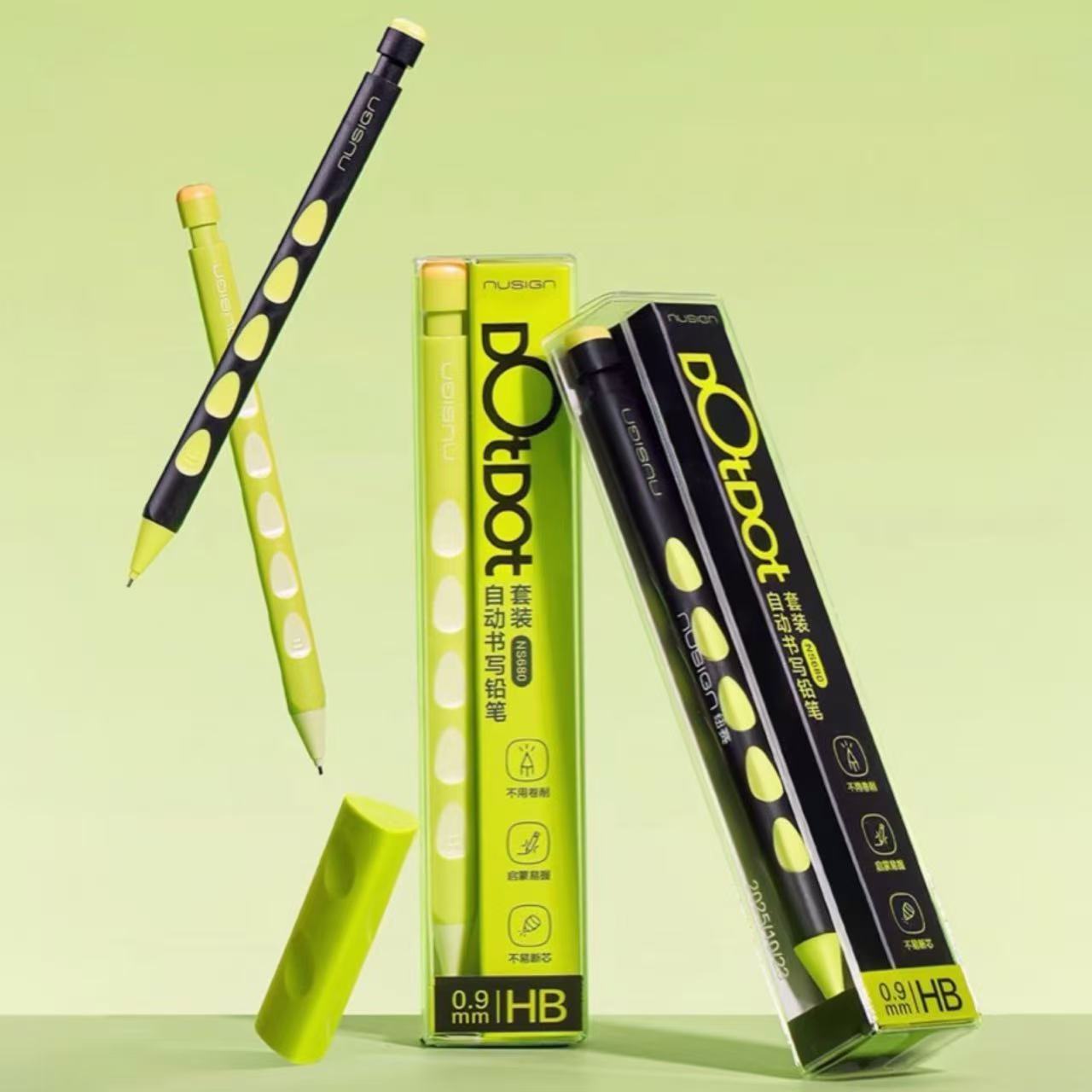 NUSIGN Dot Dot Mechanical Pencil 0.9mm Set – Green
