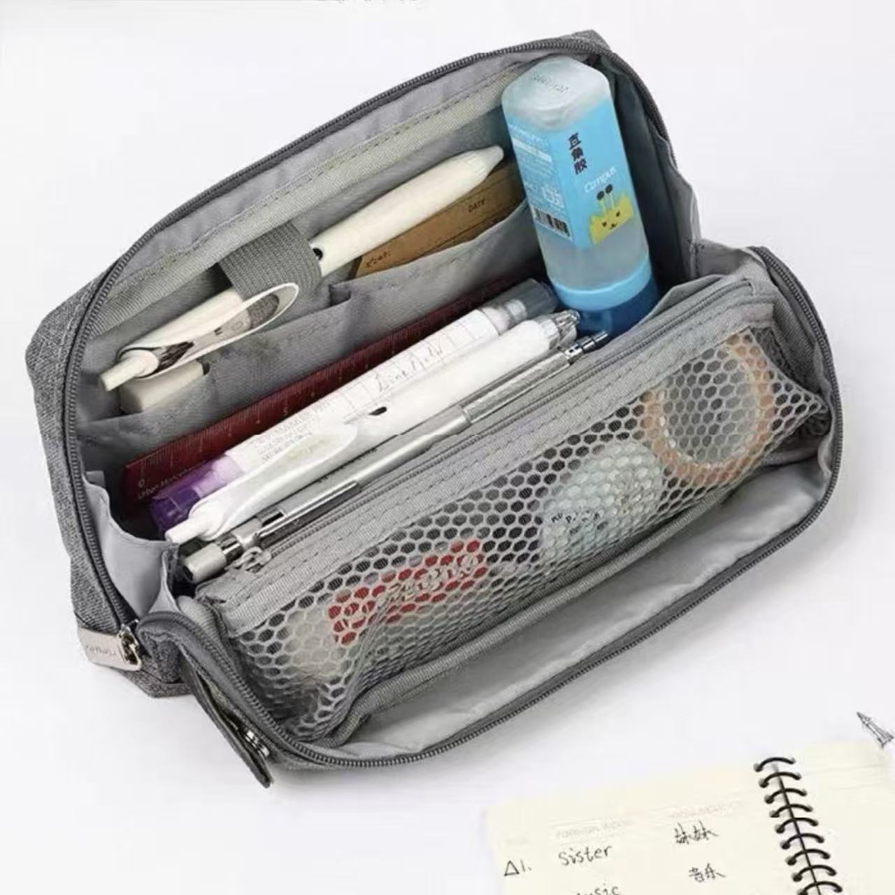 KOKUYO HACO HACO Multifunction Pencil Case – Dark Grey