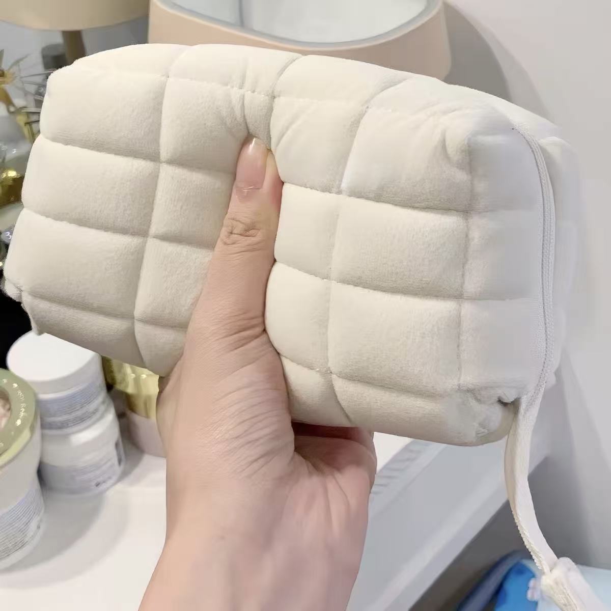 KOKUYO NEMU NEMU Soft Cloud Puffer Pillow Pencil Case – Beige
