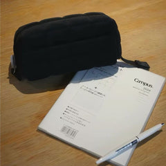 KOKUYO NEMU NEMU Soft Cloud Puffer Pillow Pencil Case – Black