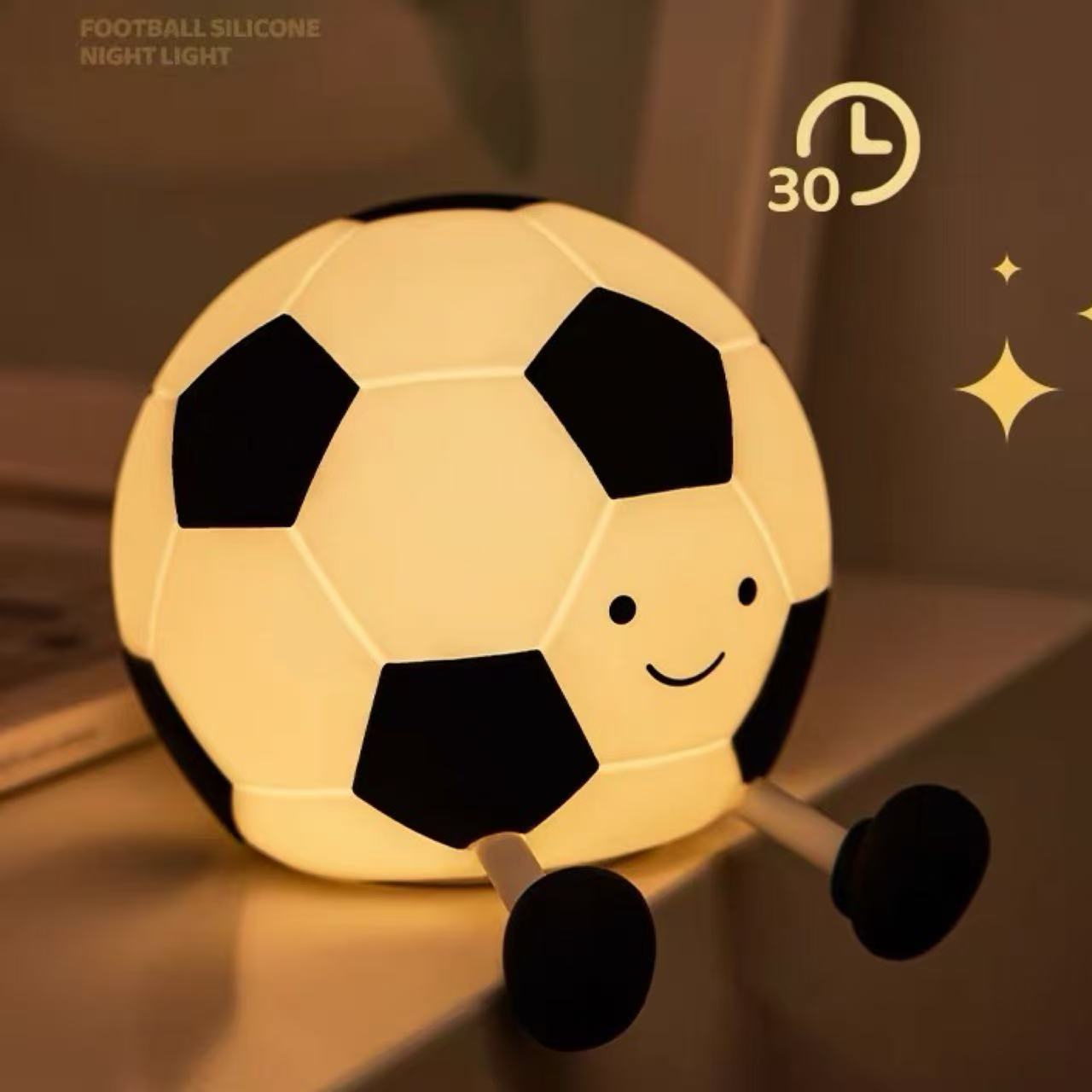 Football Squishy Silicone Rechargeable Night Light