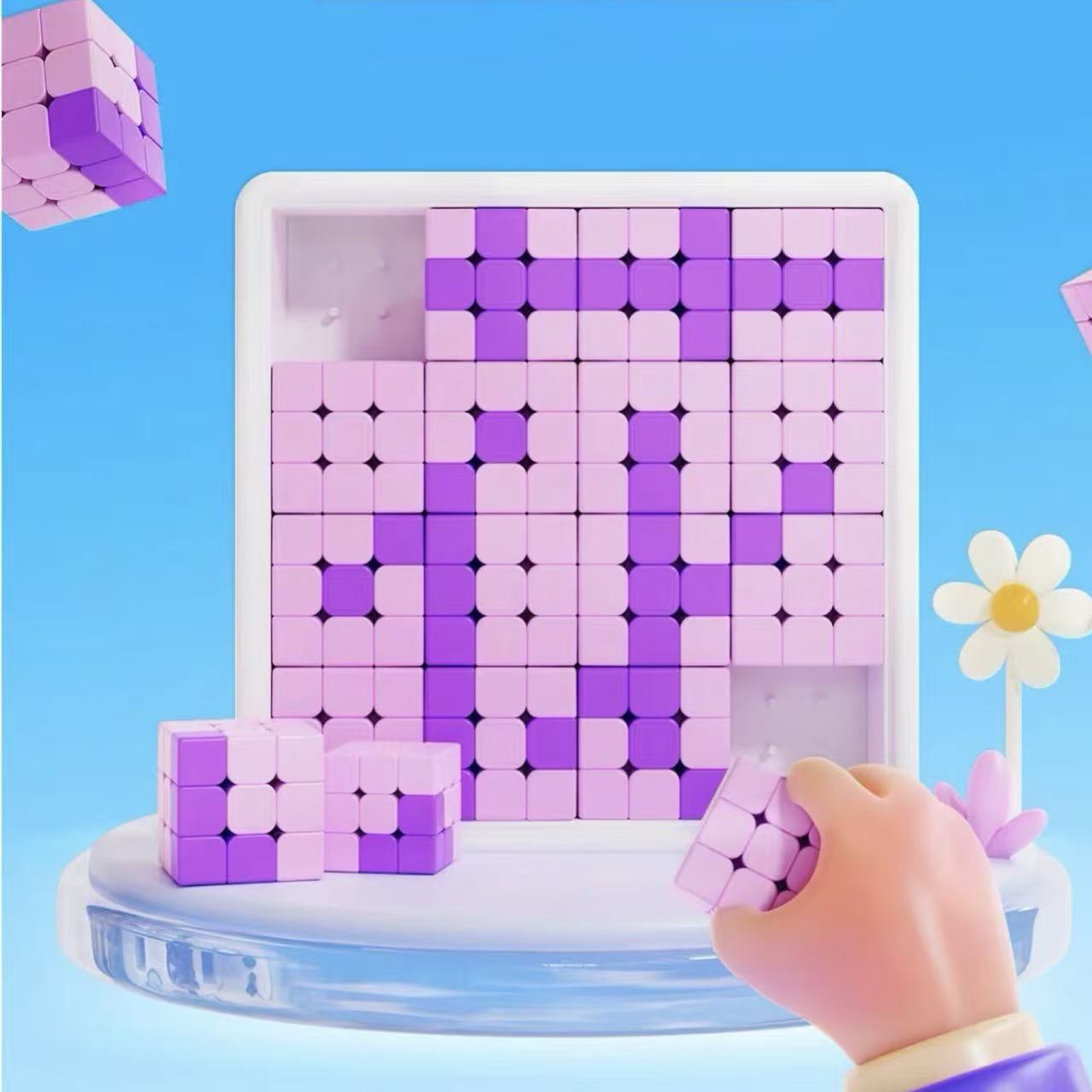 MG DIY Spelling Speed Cube 16pcs – Pink/ Purple