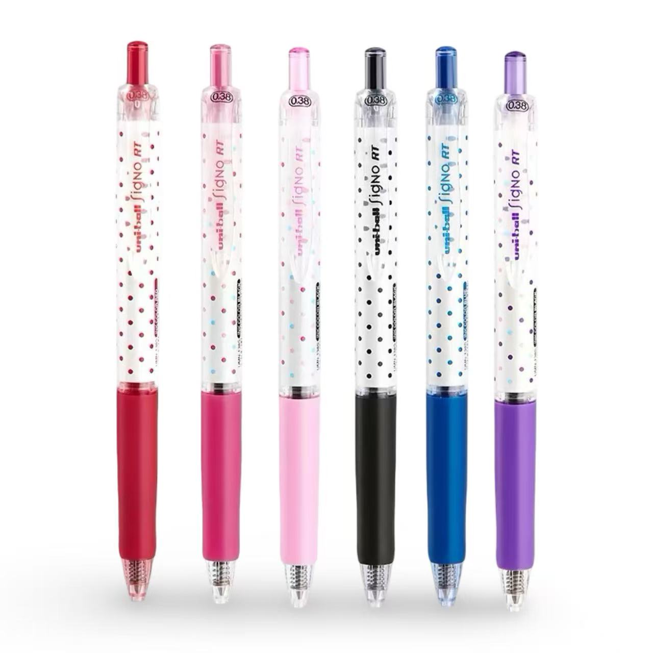 uni-ball FIGNO RT Limited Edition Candy Dot Gel Pen 0.38mm