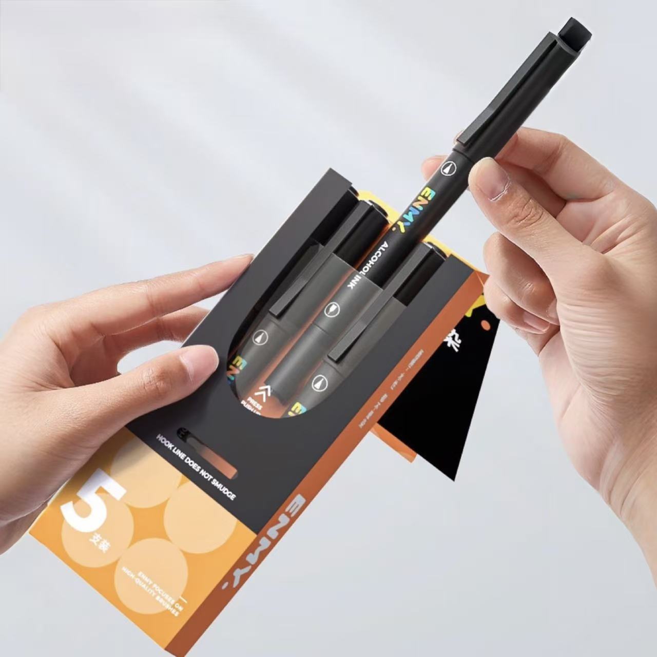 ENMY Dual-Tip Fineliner Pens 5pcs – Acrylic Markers