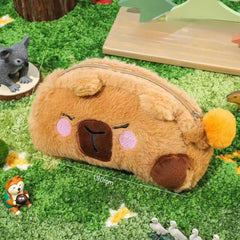 Capybara Large Capacity Plush Pencil Case
