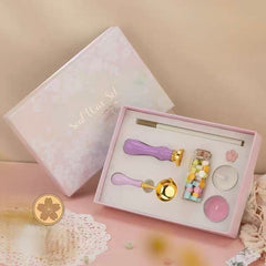 Sakura-Themed Wax Seal Stamp 7-Piece Set