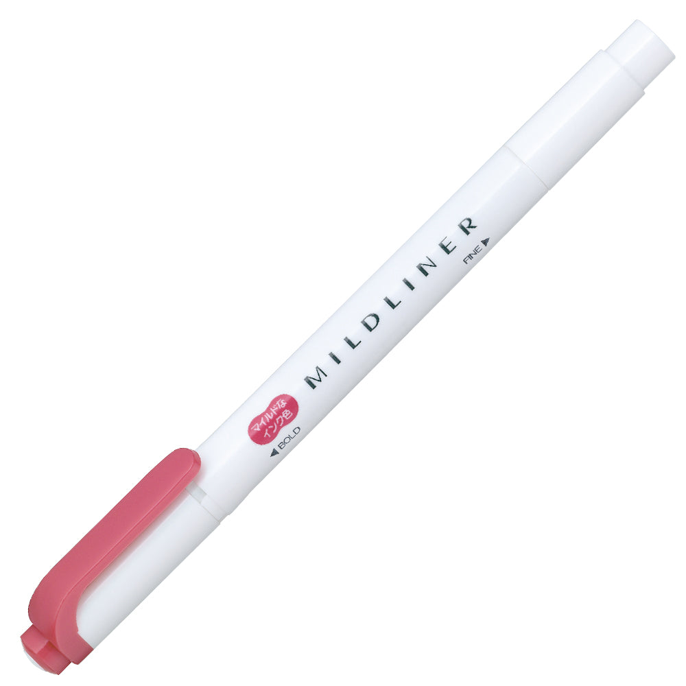 Stationery - Zebra Mildliner Double-Sided Highlighter WKT7-MR - Goodie Goodie