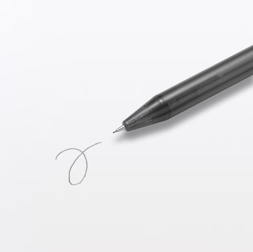 MUJI Mechanical Pencil 0.5mm with Rubber Grip - Dark Grey