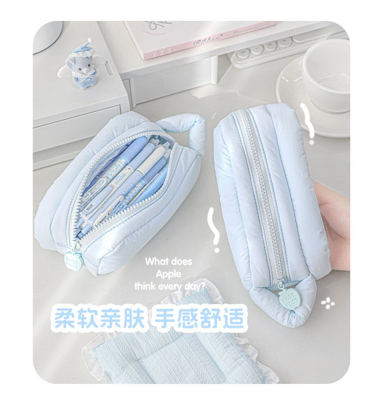 Stationery - Rosyposy Pastel Cotton Candy Pencil Case-Yellow - Goodie Goodie