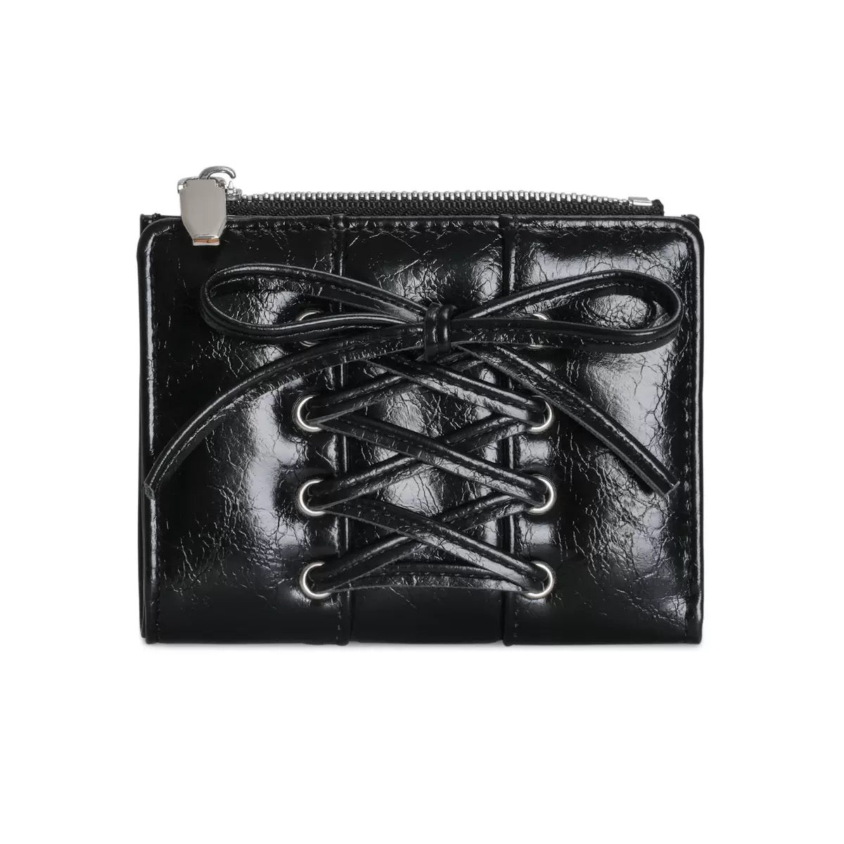 Bowknot Strap Wallet-Black