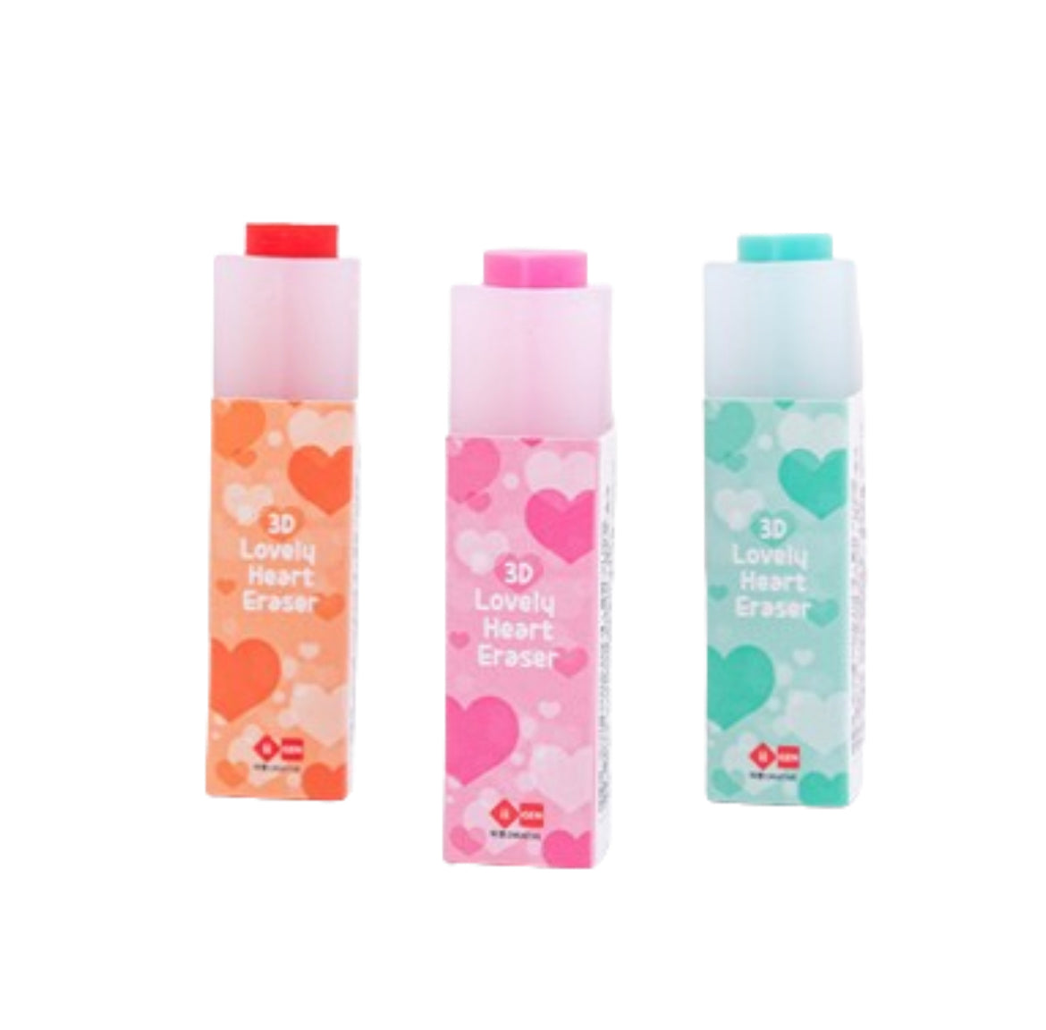 iigen Love Heart Eraser Assorted