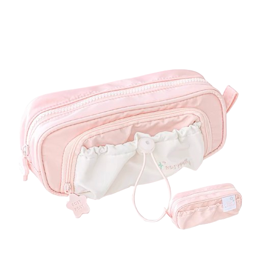  - Rosyposy Pen Bag 80*80*200mm Pink - Goodie Goodie