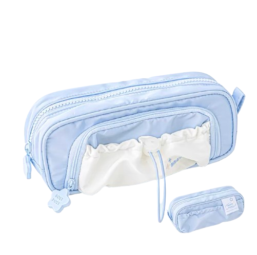 Stationery - Rosyposy Pencil Case Blue 80*80*200mm Purple - Goodie Goodie