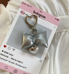 Bow Keyring-Silver