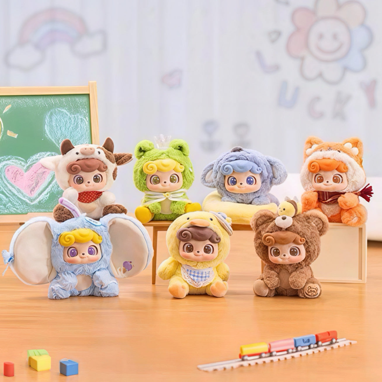 Q.Kids Animal Preschool Series Plush Vinyl Blind Box