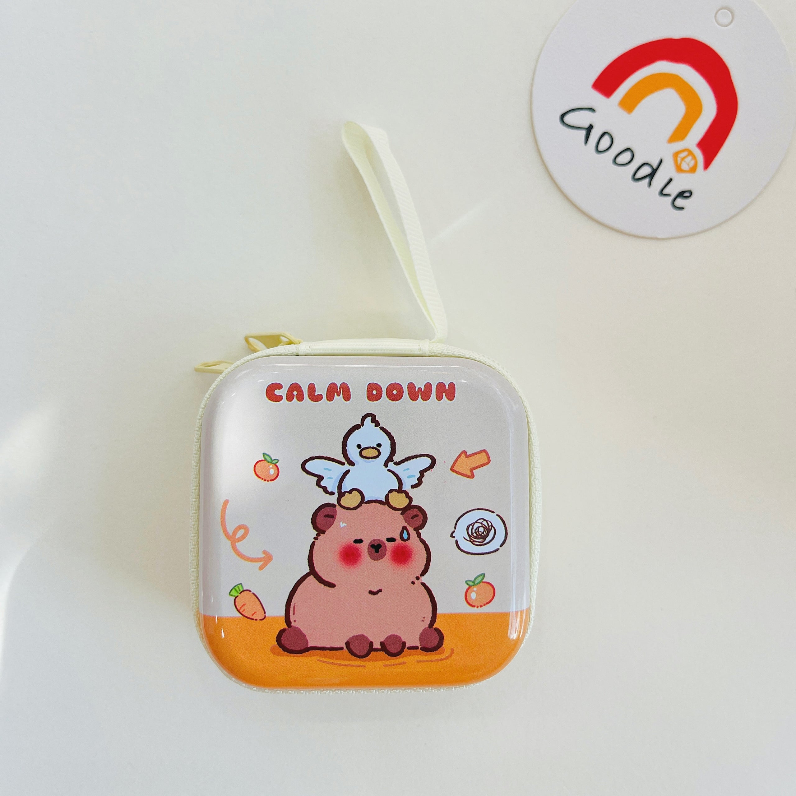 Bags & Storage - Capybara Mini Pouch – Earbud/Coin Holder 7*7*3cm - Goodie Goodie