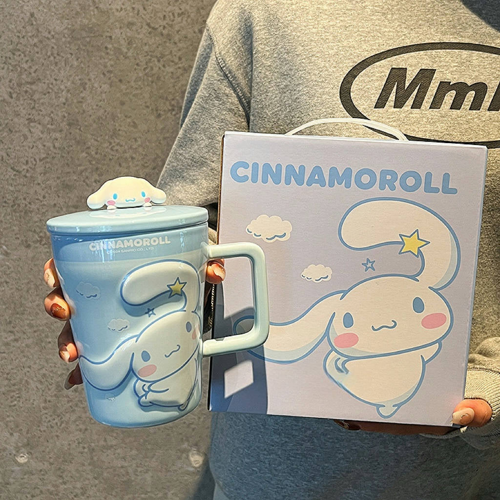 Bottles & Cups - Cinnamoroll Mug&amp;Spoon Gift Set-540ml - Goodie Goodie