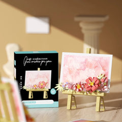 Building Block Easel 362pcs-Pink