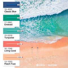 Stationery - Pantone × Kaco Collaboration Gel Pen – 0.5mm Black Ink - Goodie Goodie