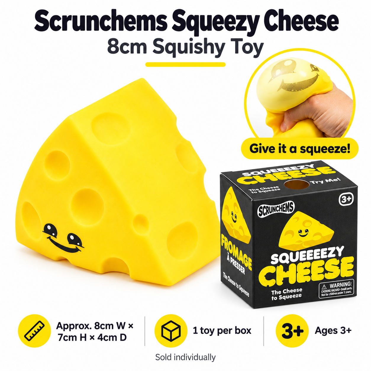 Scrunchems Squeezy Cheese 8cm