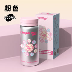Bottles & Cups - Chupa Chups Mini Thermos Bottle 200ml-Pink - Goodie Goodie