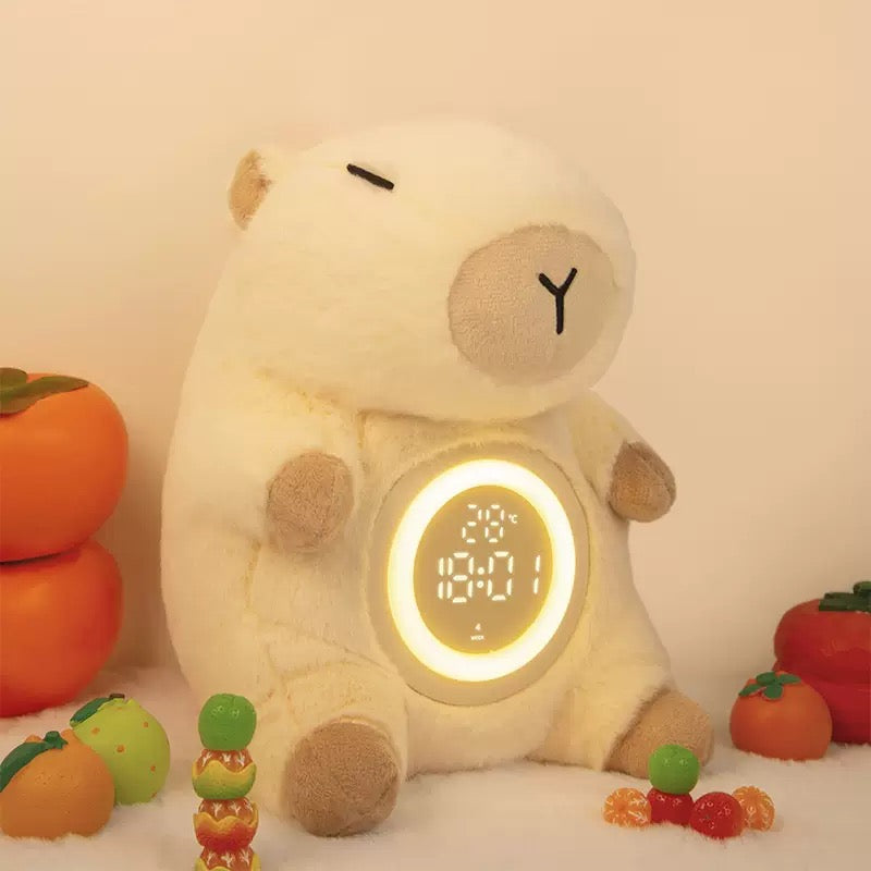 Capybara Plush Alarm Clock Lamp
