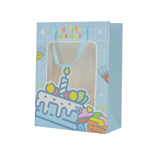 Birthday Gift Bag 19.5*9.5*24.5cm Blue
