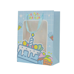 Birthday Gift Bag 19.5*9.5*24.5cm Blue