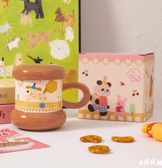 Cute Animal Mug - 370ml Brown
