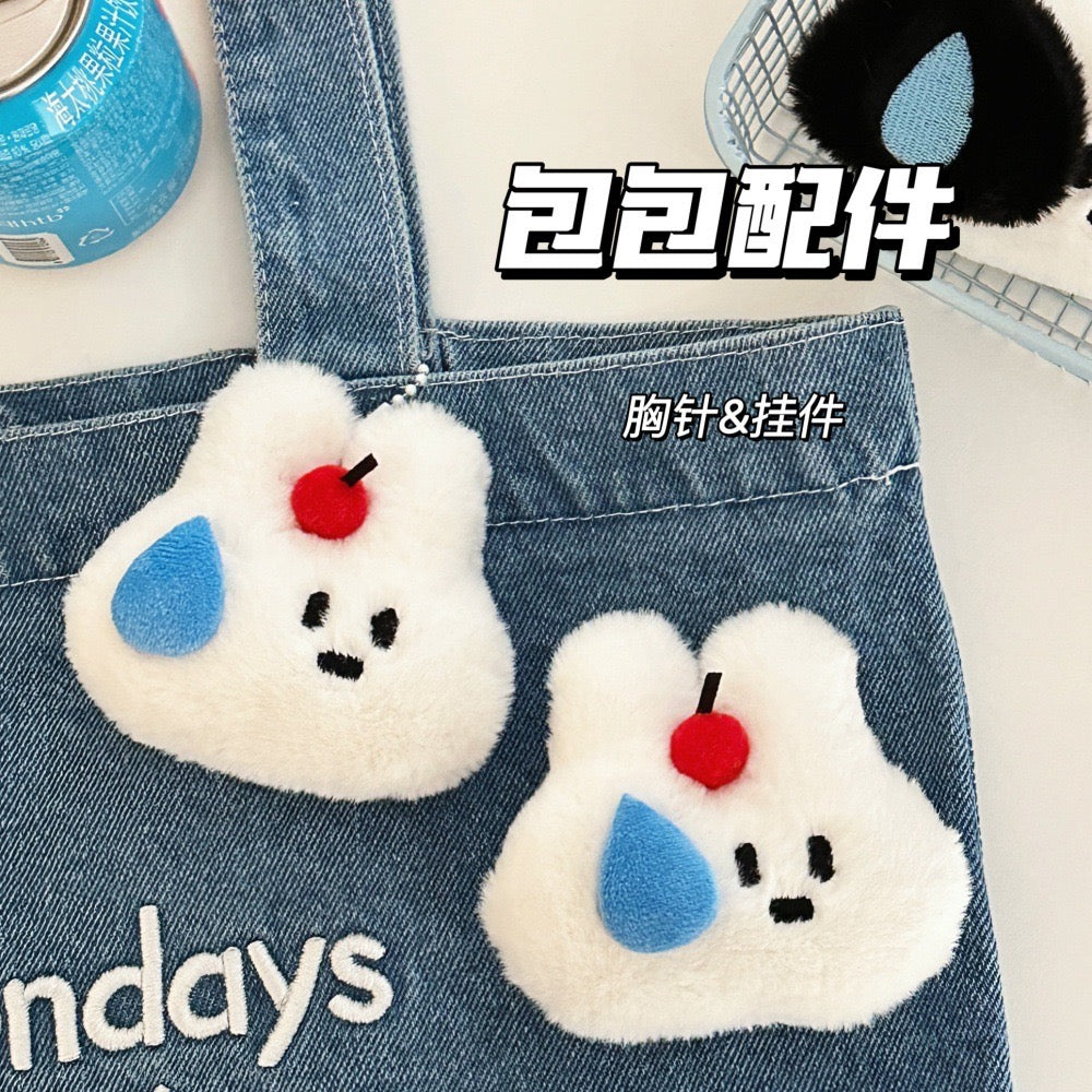 Rabbit Plush Keyring 9*8cm