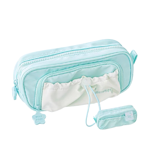 Stationery - Rosyposy Pen Bag 80*80*200mm Green - Goodie Goodie
