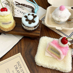 Cute Plush Keyring-Cherry Cake