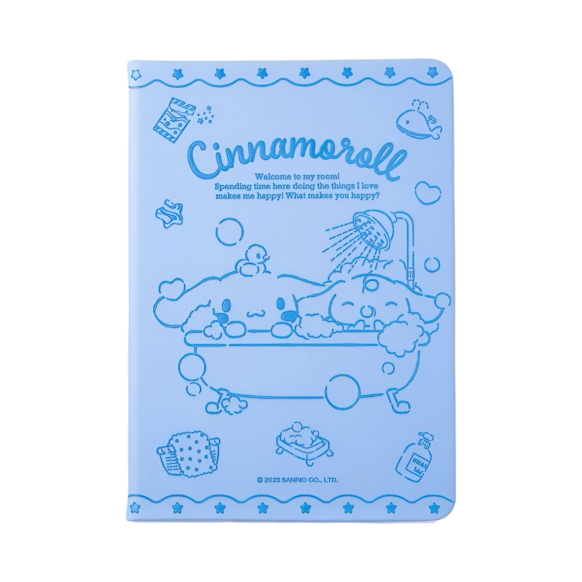 Sanrio PU Embossed B6 Notebook - Cinnamoroll