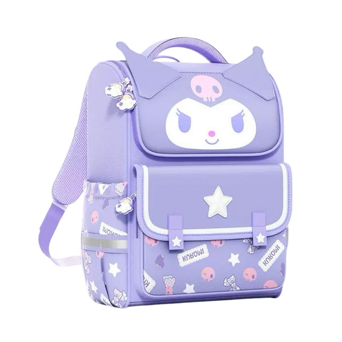 Sanrio Character Big Face Backpack 27×16×38cm Kuromi