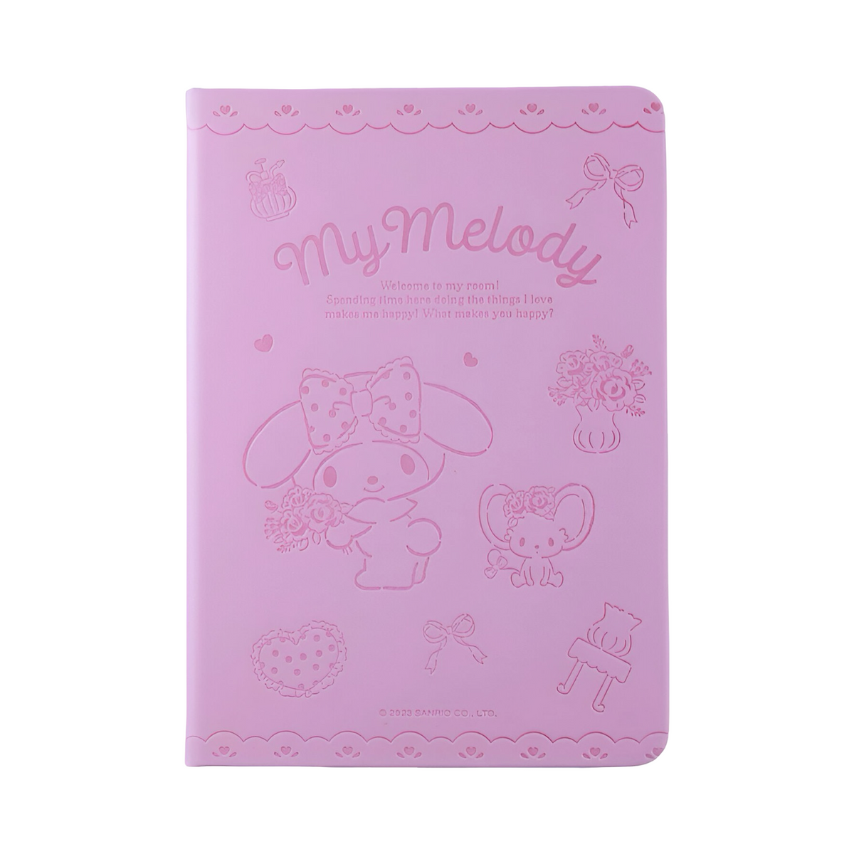 Sanrio PU Embossed B6 Notebook - My Melody