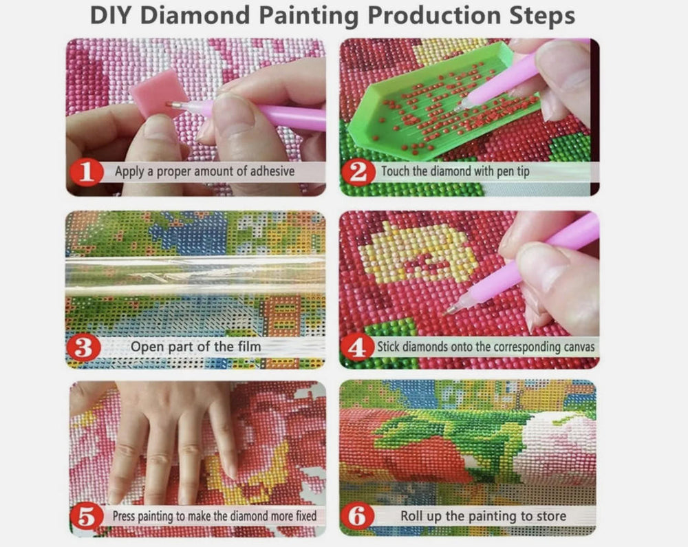 Tech & Toys - Diamond Art Painting Kit with Frame 18x23cm - PomPom - Goodie Goodie
