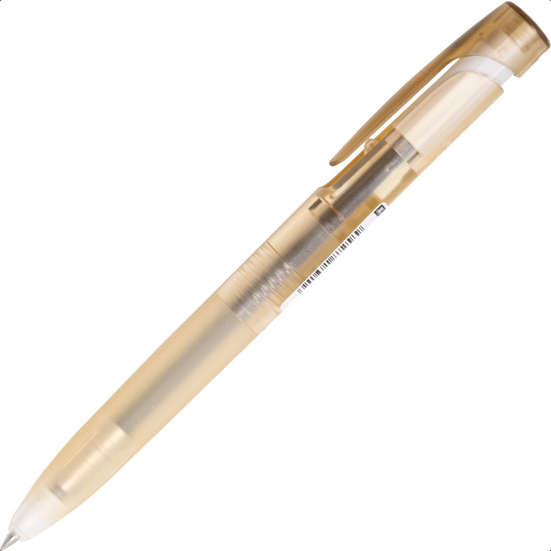 Zebra BLEN Gel Pen 0.5mm Black Ink Clear Brown