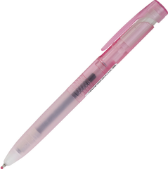 Zebra BLEN Gel Pen 0.5mm Black Ink Clear Pink