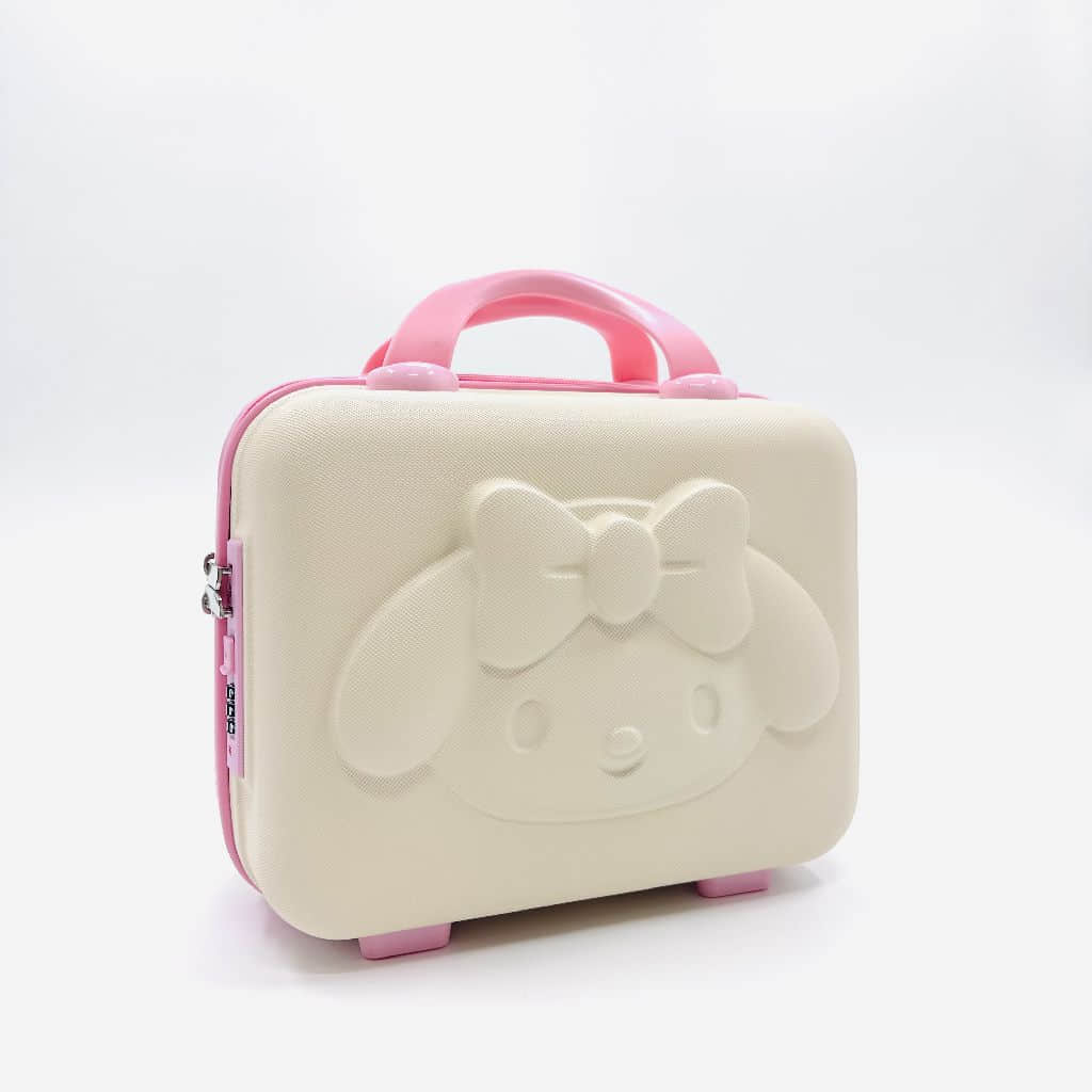 Rabbit Suitcase 14inch cream＋pink