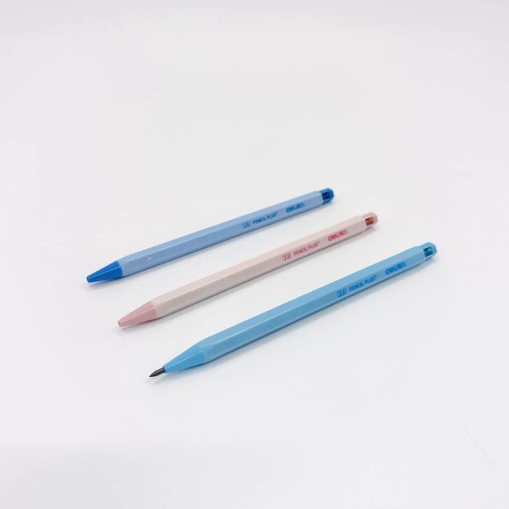 Deli Pressed Writing Pencil 2.0mm Blue